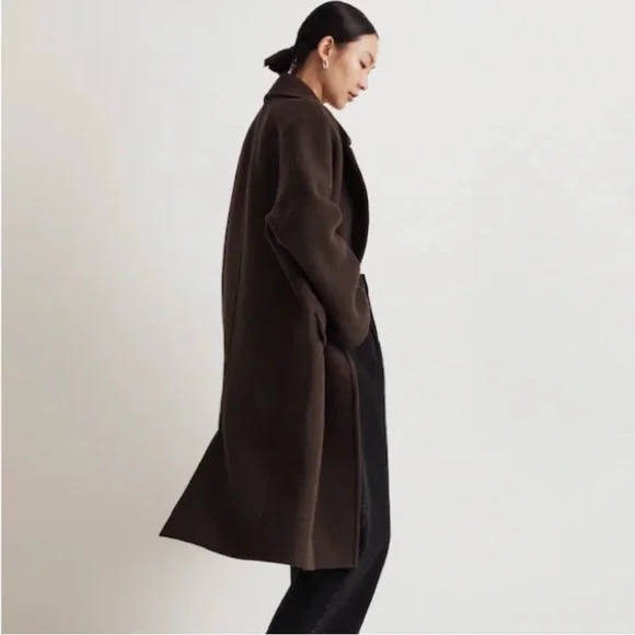 Madewell The Gianna Coat in Insuluxe Fabric Cold Brew - Picture 3 of 13